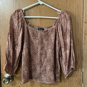 Jessica Simpson Animal Print Top